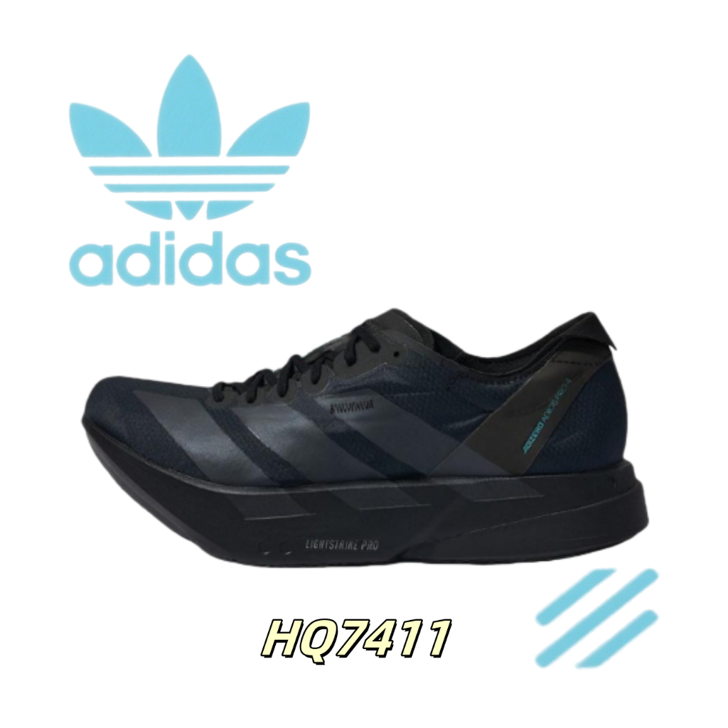 ของแท้ 100 % 🥾adidas Adizero Adios Pro 4  HQ7411 รองเท้าผ้าใบสำหรับผู้ชาย และผู้หญิง