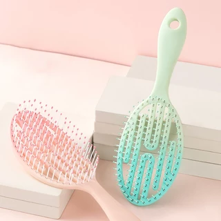 หวีแอร์รี่ หวีลดผมร่วง แปรงหวีผม นวดศีรษะ Detangling Brush หวีไนลอน หวีผมเปียกและแห้ง แกนม้วนผม หวีแอร์รี่