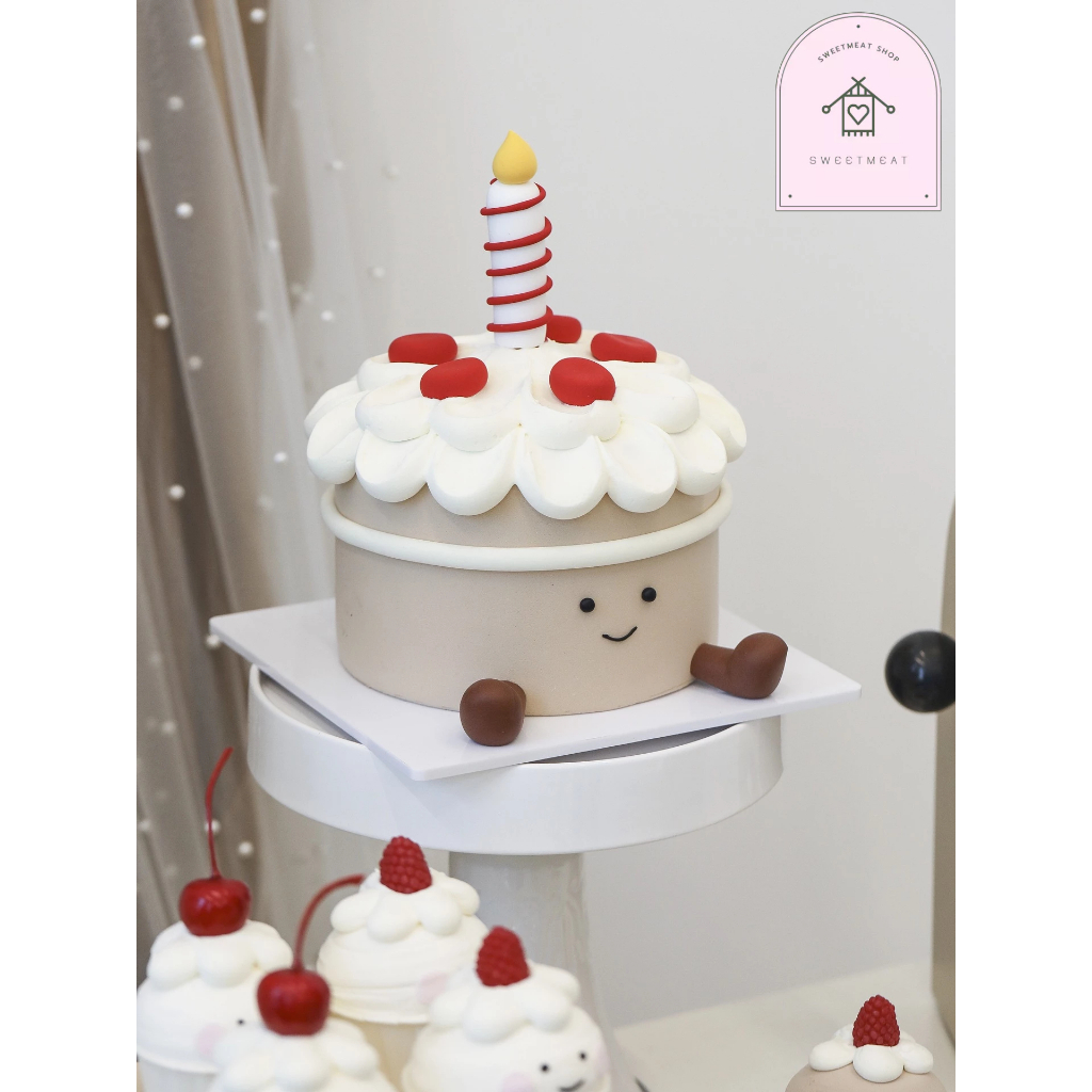 เครื่องประดับตกแต่งเค้ก รูปเทียน ตุ๊กตาน่ารัก สำหรับวันเกิด jellycat