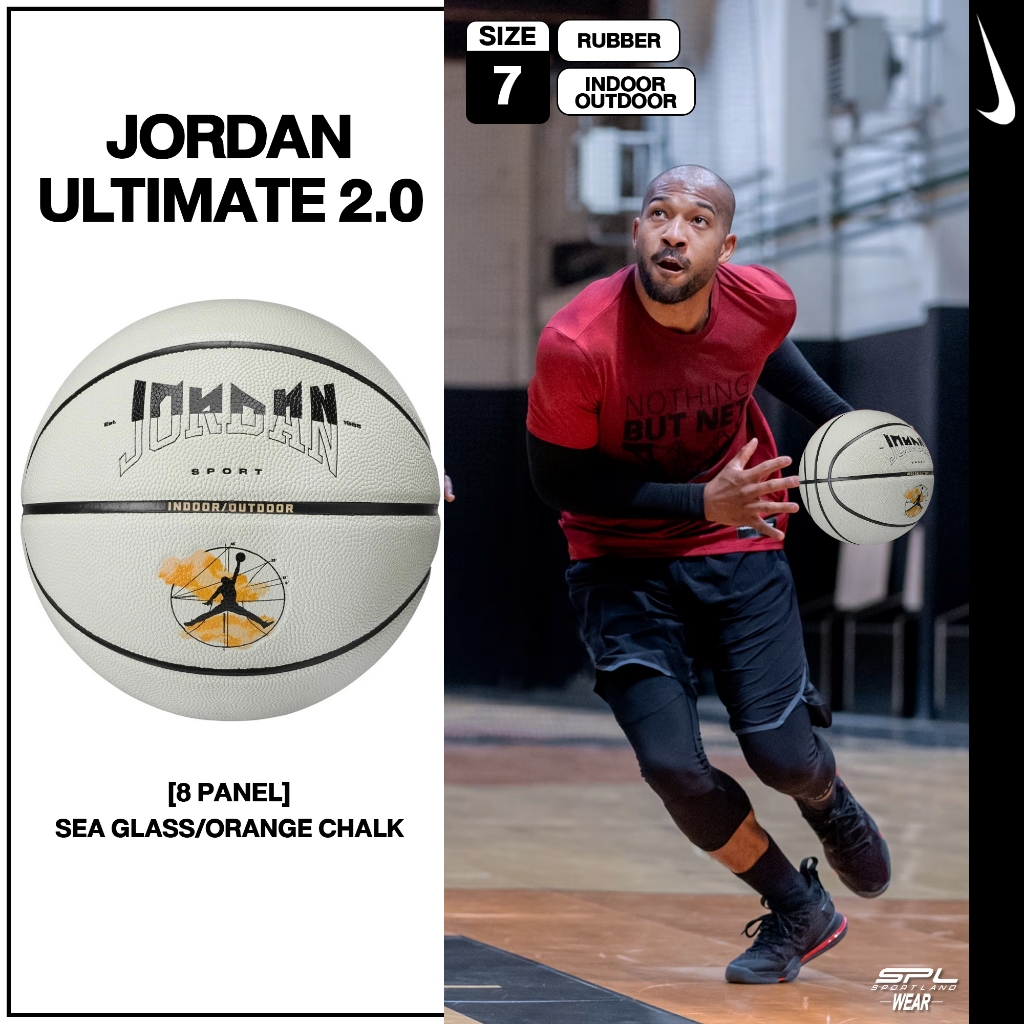 [ลิขสิทธิ์แท้] Nike ไนกี้ ลูกบาส บาสเกตบอล เบอร์ 7  Jordan Ultimate 2.0 8P J.100.8257.025 (1590)