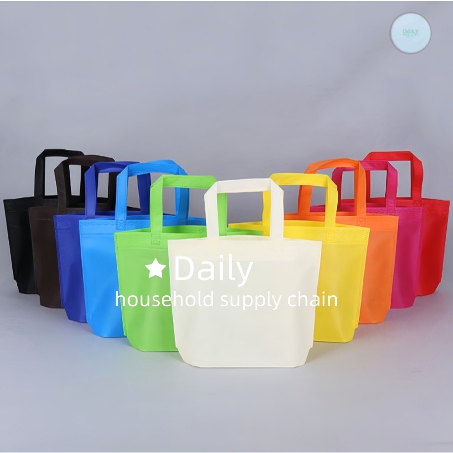 A732 🇹🇭ถุงผ้า ถุงผ้าสปันบอนด์ กระเป๋า มี 12 สี ขยายล่าง พร้อมส่งในไทย K.package  4.8ขายส่ง