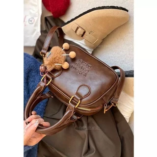 (A204) กระเป๋าถือ สะพาย Crossbody สไตล์เกหลี หนังมันเงา