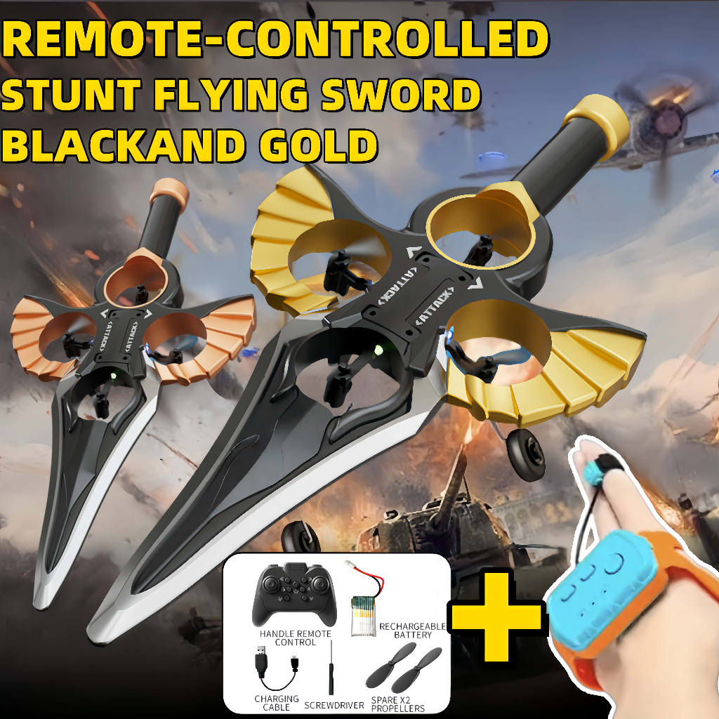 Stunt Flying Sword รีโมทคอนโทรล Sword เครื่องบิน Shock-Resistant Stunt รีโมทคอนโทรล Flying Sword ของ