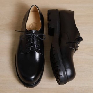[E-3] Shoesshi รองเท้าหนังแท้ Derby Chunky Sole รองเท้าผู้ชา…