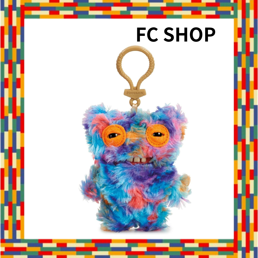 [Fuggler] Fuggler (Keyring) Keyring 2nd Edition Mr Buttons (Blue Multi Swirl) Mr Buttons - Blue Mult