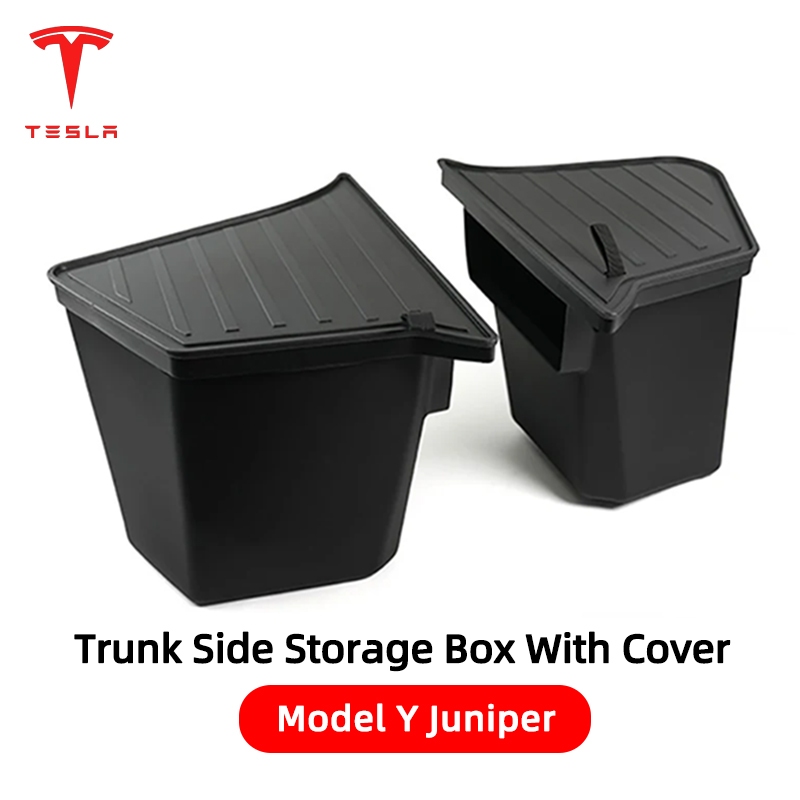 🚚จัดส่งจากไทย🚚กล่องเก็บของข้างฝาท้าย ซ้าย-ขวา สำหรับ Tesla New Y Juniper 2025 กล่องจัดระเบียบท้ายรถ