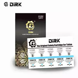 [ยกกล่อง 20 ชิ้น] เข็มสัก Dirk เดินเส้น ลงเงา ฮอค RM RL M1 และ RS Needle Tattoo