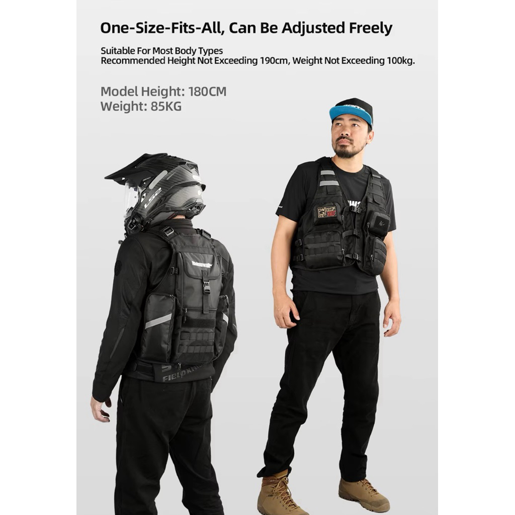 Rhinowalk M1012 เสื้อกั๊กเป้น้ำ — صورة 3