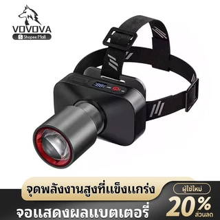 [พร้อมส่ง] ไฟฉายคาดหัว ไฟคาดหัว ส่องไกล ไฟคาดหัว LED ส่องกบ เดินป่า ลุยฝนได้ สว่างมาก รับประกันความ สว่าง
