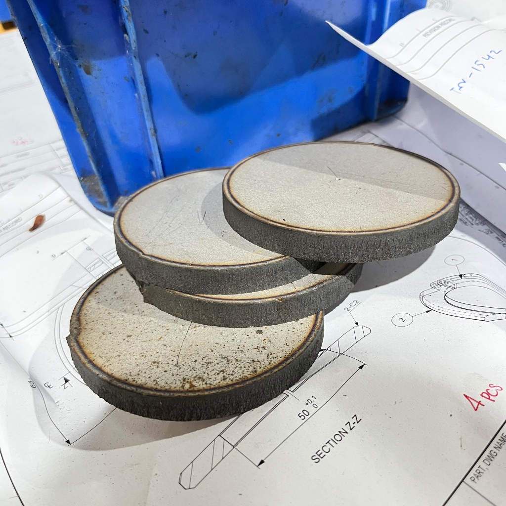 แผ่นสเตนเลสSUS304 ขนาด หนา 11.4x55x145mm. (ตัดพลาสม่า) - รูปที่ 7