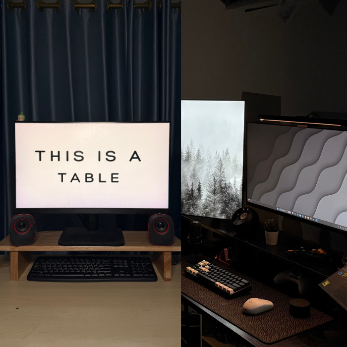 ชั้นวางของไม้แท้  ฐานไม้หนาพิเศษ ชั้นวางจอคอม ผลิตในไทย ชั้นวางแต่งห้อง คุณภาพดี ราคาโรงงาน ผลิตที่ไทย - รูปที่ 7