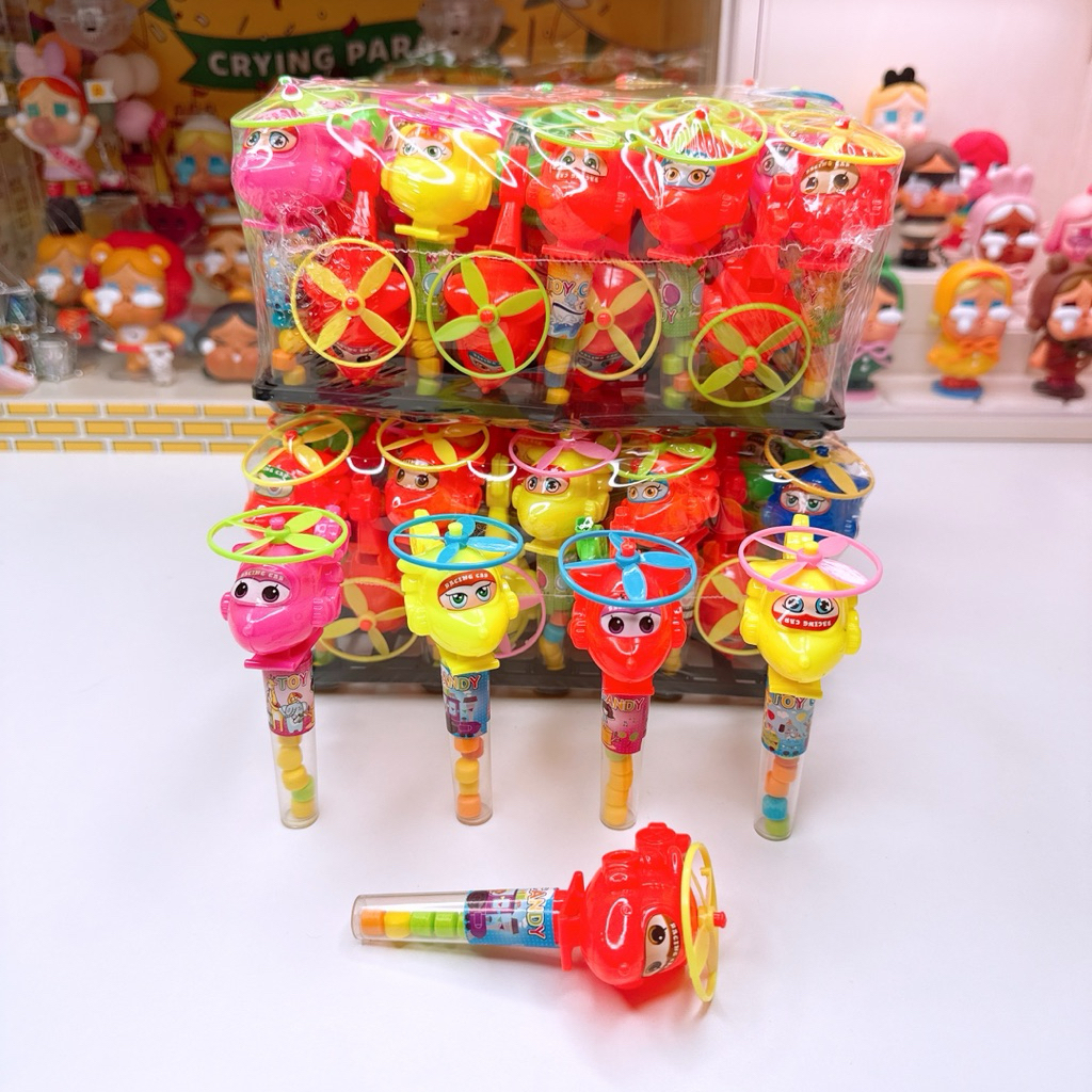 ลูกอมเครื่องบินขนมเเละของเล่น มีอย.ไทย 1 เเพค 30 ชิ้น