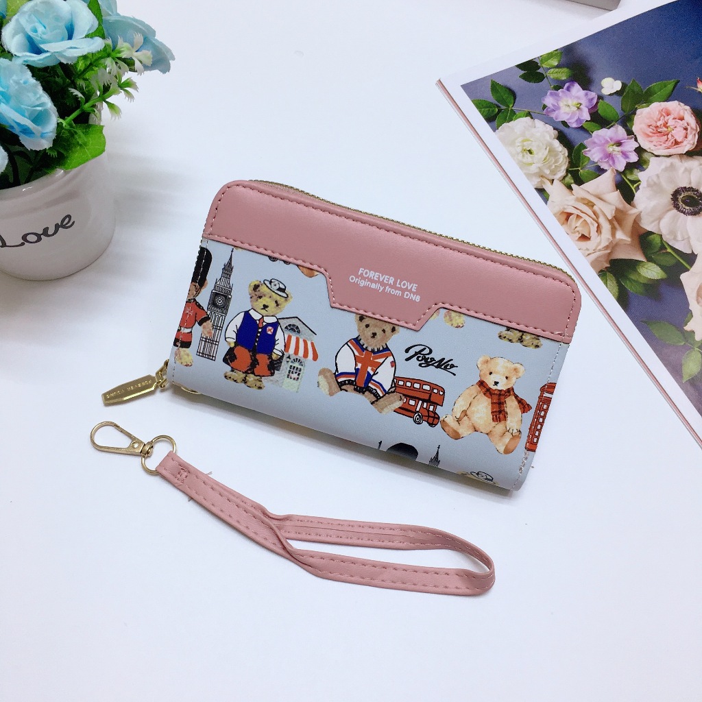 DD061#กระเป๋าสตางค์ราคาถูก36฿กระเป๋าสตางค์ใบกลางมีช่วงใส่บัตรงทั้งหมด4ช่อง 📌วัดสุด:หนังPU รุ่นใหม่ - รูปที่ 6