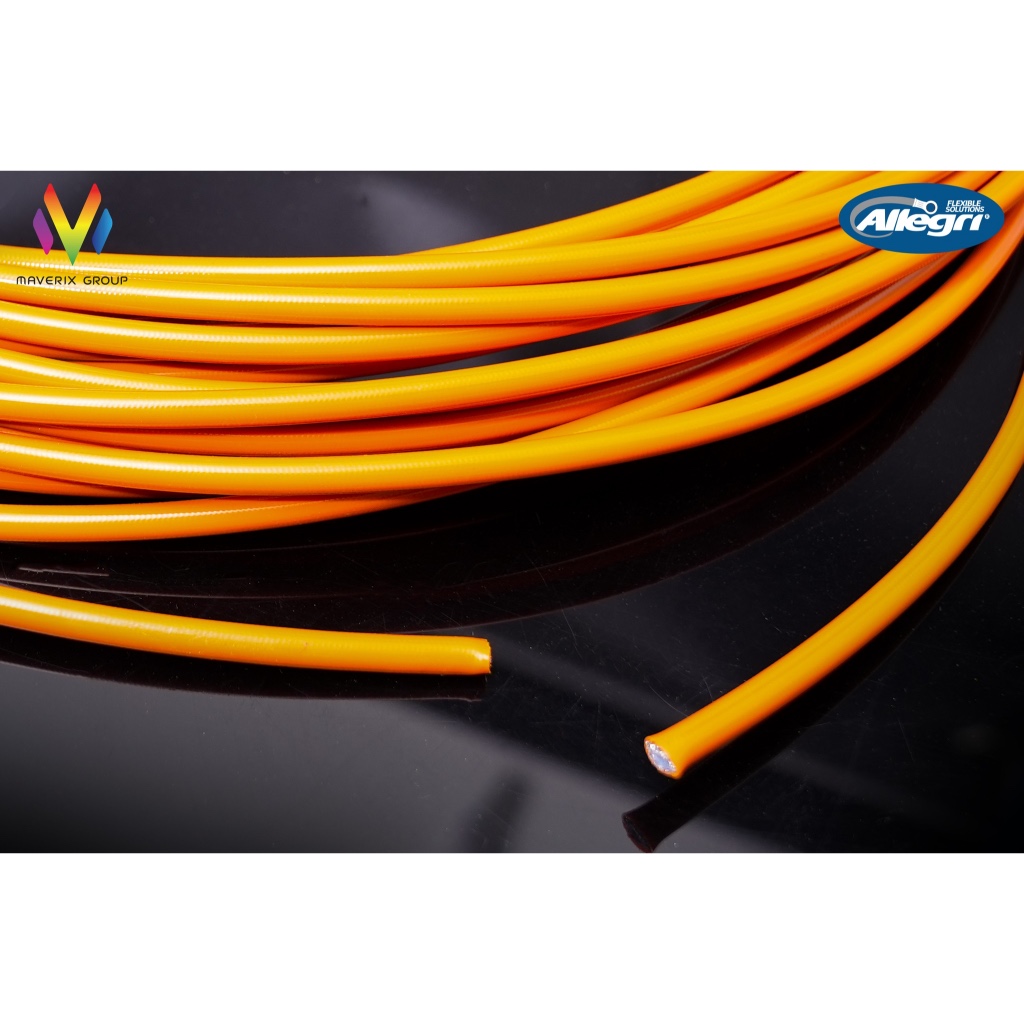 สายเบรค Allegri สีส้ม (Orange) สายถักทนความร้อนได้สูง ลดอาการเบรคเฟด (หากไม่ต้องตัดสายกรุณาแจ้งแอดมิน)