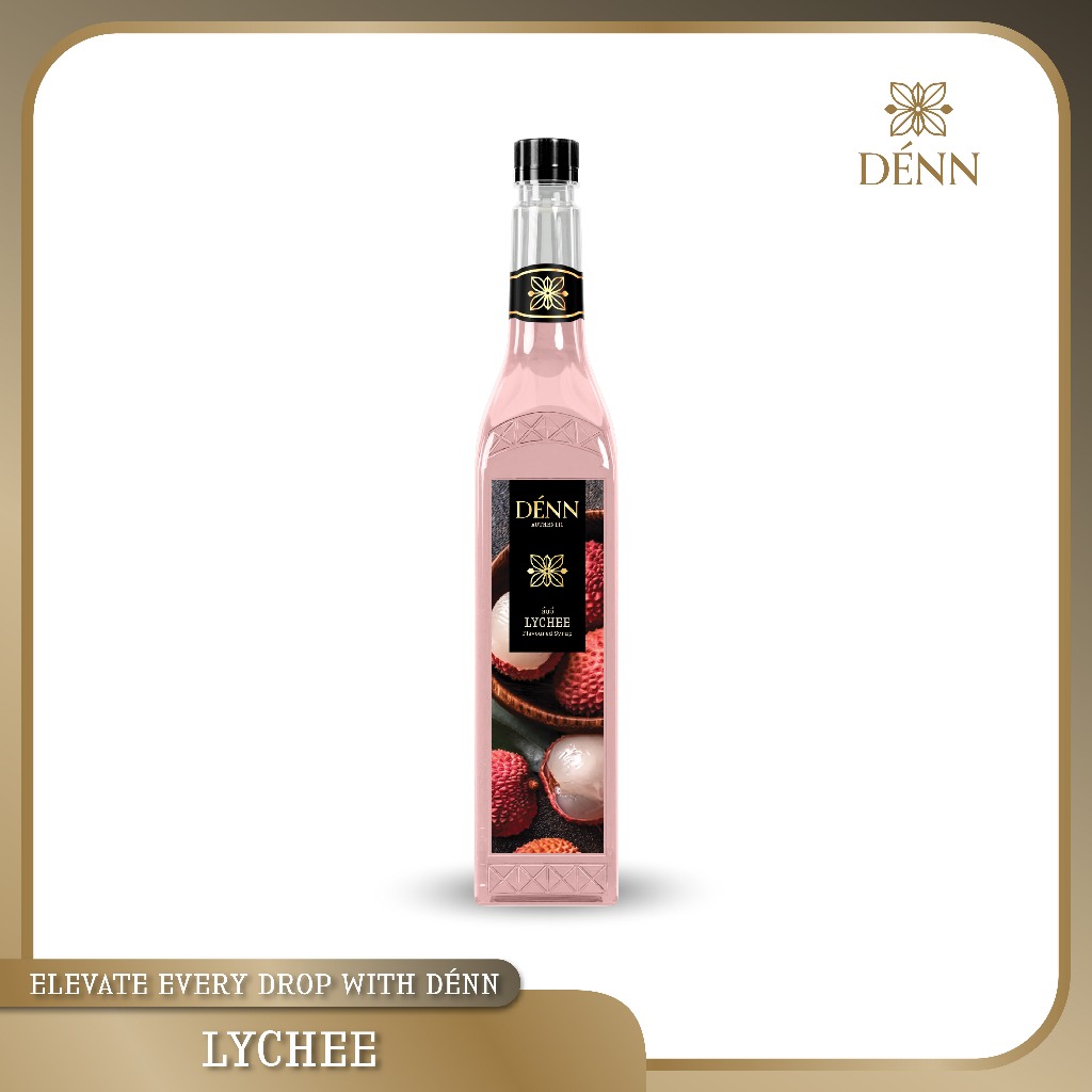 DÉNN Syrup (เด่น ไซรัป) -น้ำหวานเข้มข้น กลิ่นลิ้นจี่ (Lychee Concentrated Flavoured Syrup)