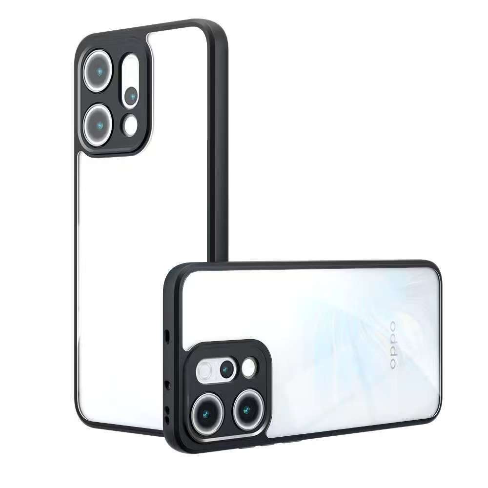 OPPO Reno 14F 5G/OPPO Reno 14 5G/OPPO Reno 14Pro 5G(ส่งในไทย)เคสกันกระแทกขอบสีหลังใสOPPO Reno 14/OPP
