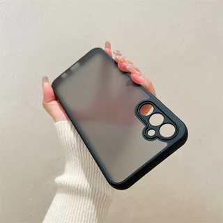 เคส ขอบสี หลังด้าน For Samsung A12 A02 A02S A03 A03S A04 A04S A05 A05S A22 A23 A53 A73 A06 A16 A26 A36 A56 A55 A15 025