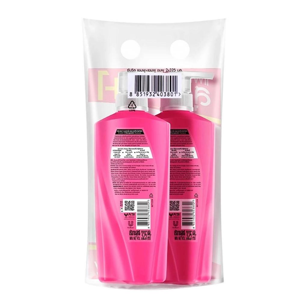 Sunsilk ซันซิล แชมพูหัวปั้ม แพ็คคู่ ขนาด 300-350 ml แชมพู ครีมนวด ยาสระผม ดูแลผม ผมสวย สระผม รูปที่ 6