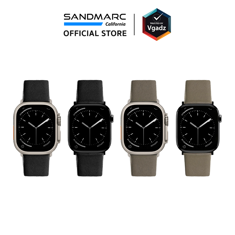 Sandmarc - สายนาฬิกาสำหรับ Apple Watch 44/45/46/49mm รุ่น Leather