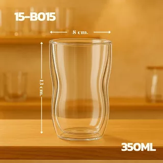 [แก้วไม่มีหูจับ]แก้วใส 2 ชั้น Double Wall Glass มี 8 แบบ 80-550 ml สวยงาม ทนทาน ใส่ได้ทั้งน้ำร้อน/เย็น พร้อมส่ง