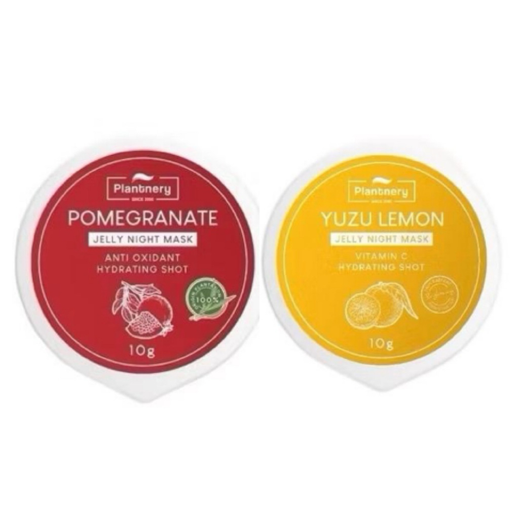 เจลลี่ ไนท์ มาส์ก Plantnery Pomegranate /Yuzu Lemon Jelly Night Mask 10g.