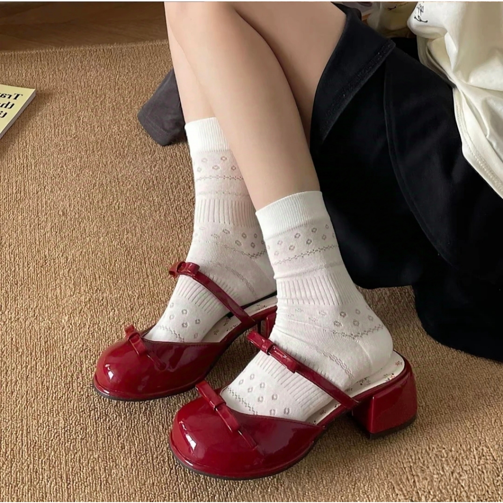 【YOKO】5CM รองเท้าแมรี่เจน ลำลองและอเนกประสงค์ รูปที่ 2