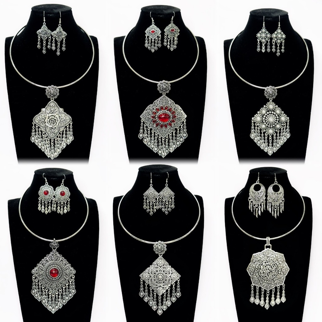 สร้อยศิลป์อีสาน ใส่คู่ชุดไทยล้านนา-ไทยอีสานลายโบราณ แมทช์ชุดซิ่น ชุดผ้าไหมได้ลงตัว