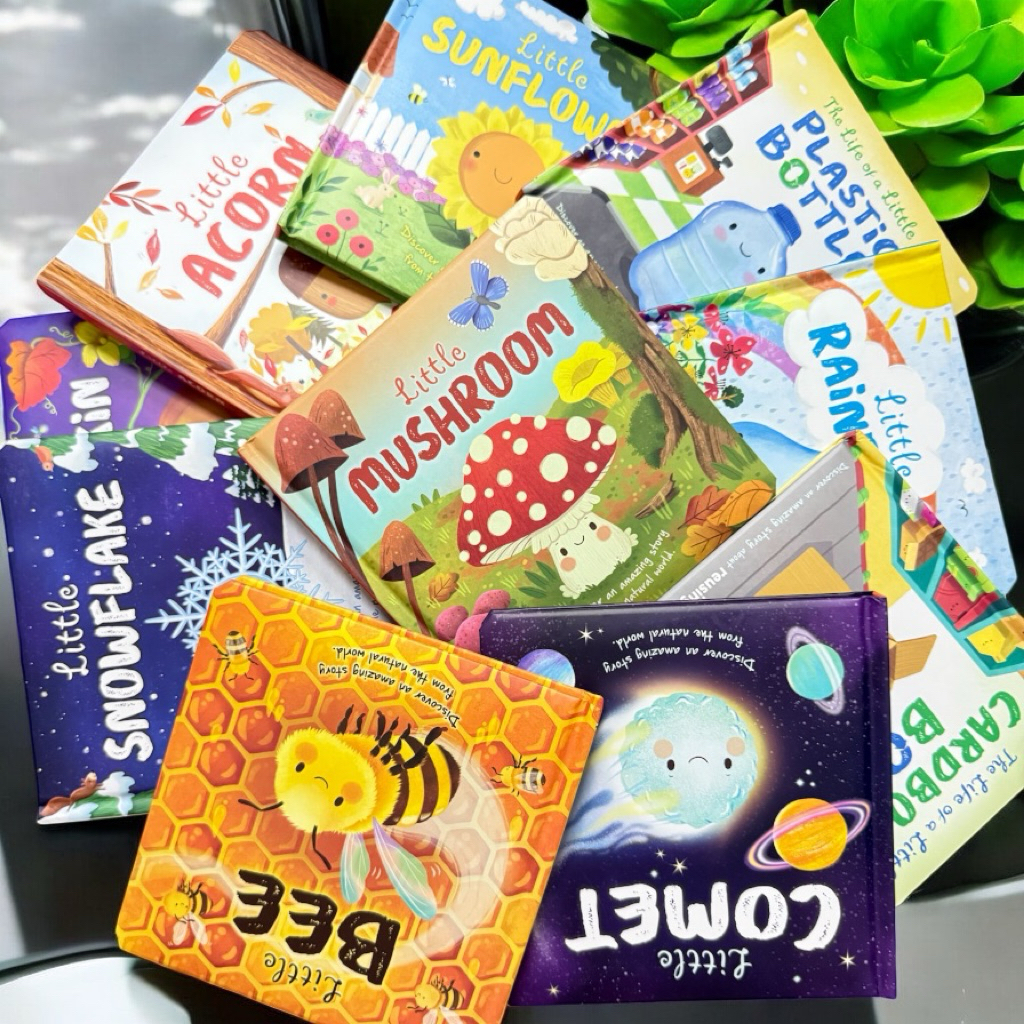 หนังสือปกแข็ง board book หนังสืออ่านสำหรับเด็กภาษาอังกฤษ เสริมความรู้รอบตัว วัฏจักรของสิ่งต่าง cycle life cycle