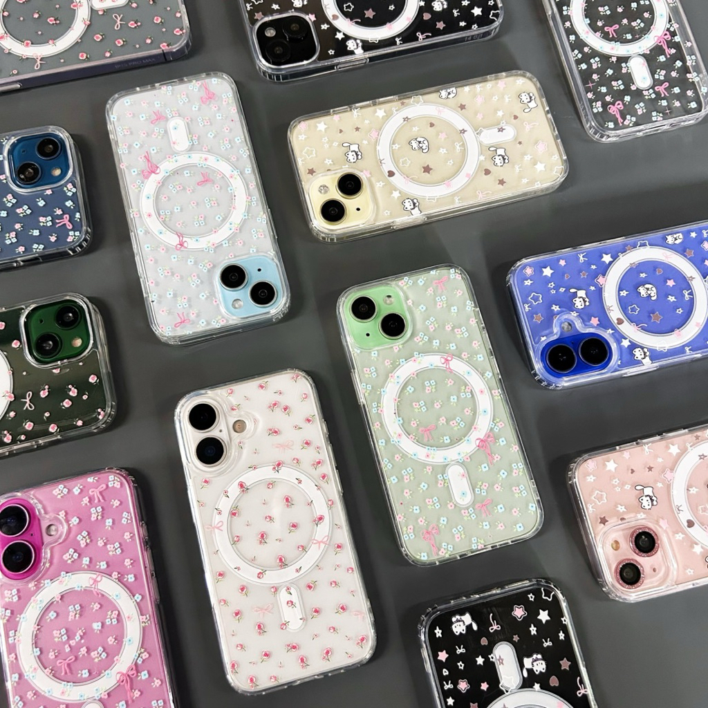 case เคสใสชาร์จได้  เคสใสลายการ์ตูน for iPhone 11/12/13/14/15/16/Pro/max/plus 16Promax 16plus 15plus