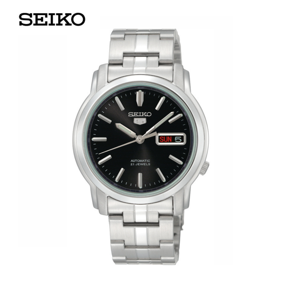 SEIKO AUTOMATIC นาฬิกาข้อมือ  (ไซโก) รุ่น SNKK71ขนาด 37 mm. สีดำ