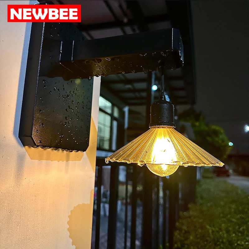 NEOBEE ไฟโซล่าเซลล์ติดผนังกลางแจ้ง ปักพื้น กันน้ำ ไฟตกแต่งบ้าน สวน แสงวอร์ม สร้างบรรยากาศ รุ่น NB-5501