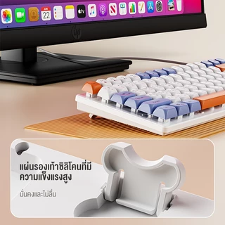 OLYPS คีย์บอร์ด Keyboard+Mouse ชุดคีย์บอร์ดและเมาส์ คีย์บอร์ดเสียงเงียบ