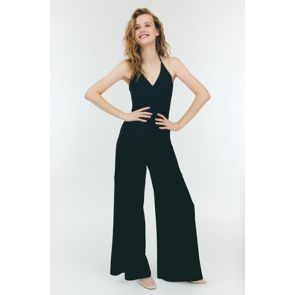 H&M(เอชแอนด์เอ็ม) ชุดจัมป์สูทสายคอแบบ halterneck ผู้หญิง 1292675_1