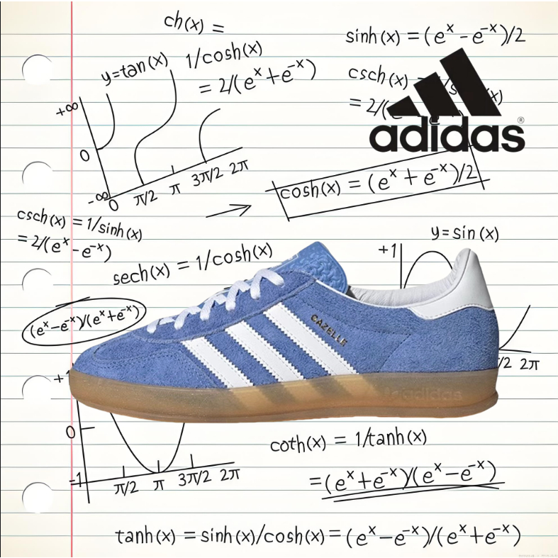 （ของแท้ 100 %）🍒 adidas originals Samba OG gazelle HQ8717 น้ำตาล/น้ำเงิน