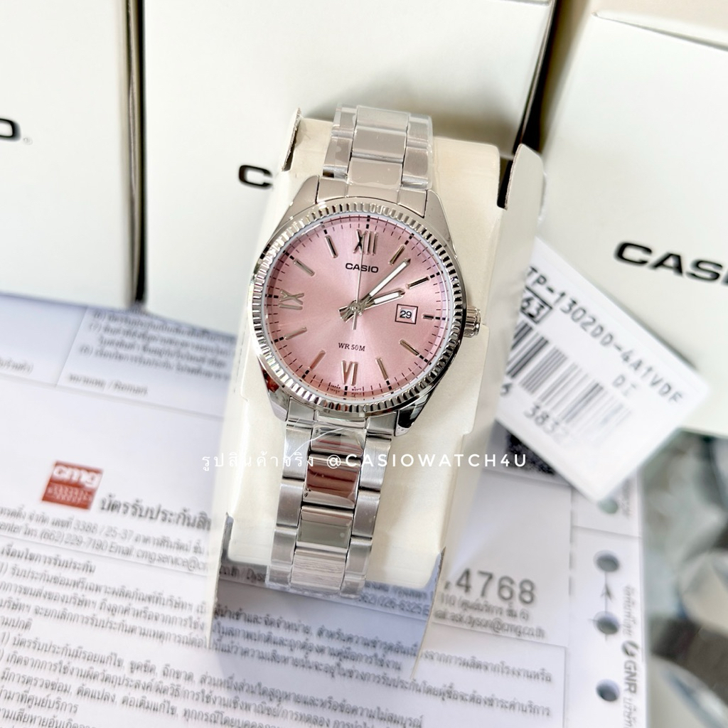 CASIO นาฬิกาข้อมือผู้หญิง รุ่น LTP-1302DD-4A1 / LTP-1302DD / LTP-1302 ประกันศูนย์เซ็นทรัล cmg