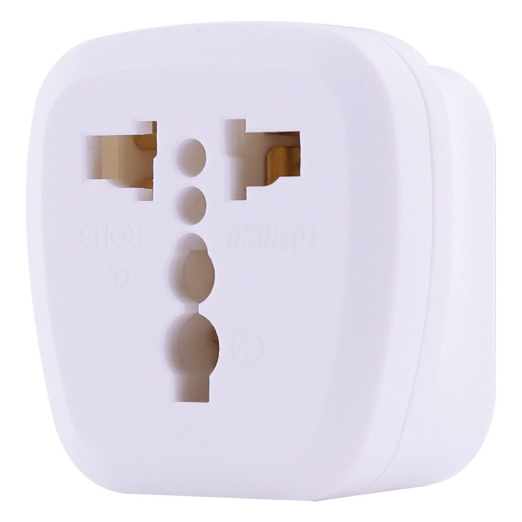 TOSHINO ปลั๊กแปลง 2IN1 ขากลม EU 16 แอมป์ รุ่น PL16A-EU รองรับไฟ 3500 วัตต์ ผลิตจากวัสดุไม่ลามไฟ (โตช