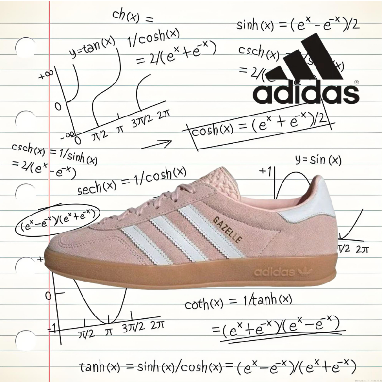 （ของแท้ 100 %）🍒 adidas originals Samba OG gazelle IH5484 สีขาว/ชมพู/สีน้ำตาล