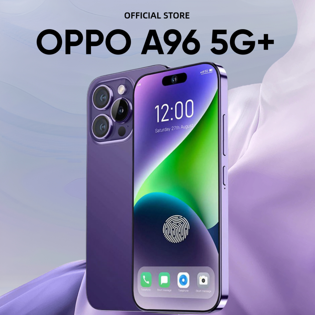 【COD】โทรศัพท์มือถือ OPPO A96 6.7นิ้ว 12GB+512GB HD หน้าจอเต็ม โทรศัพท์มือถือราคาถูก 4G/5G การ์ดคู่ W