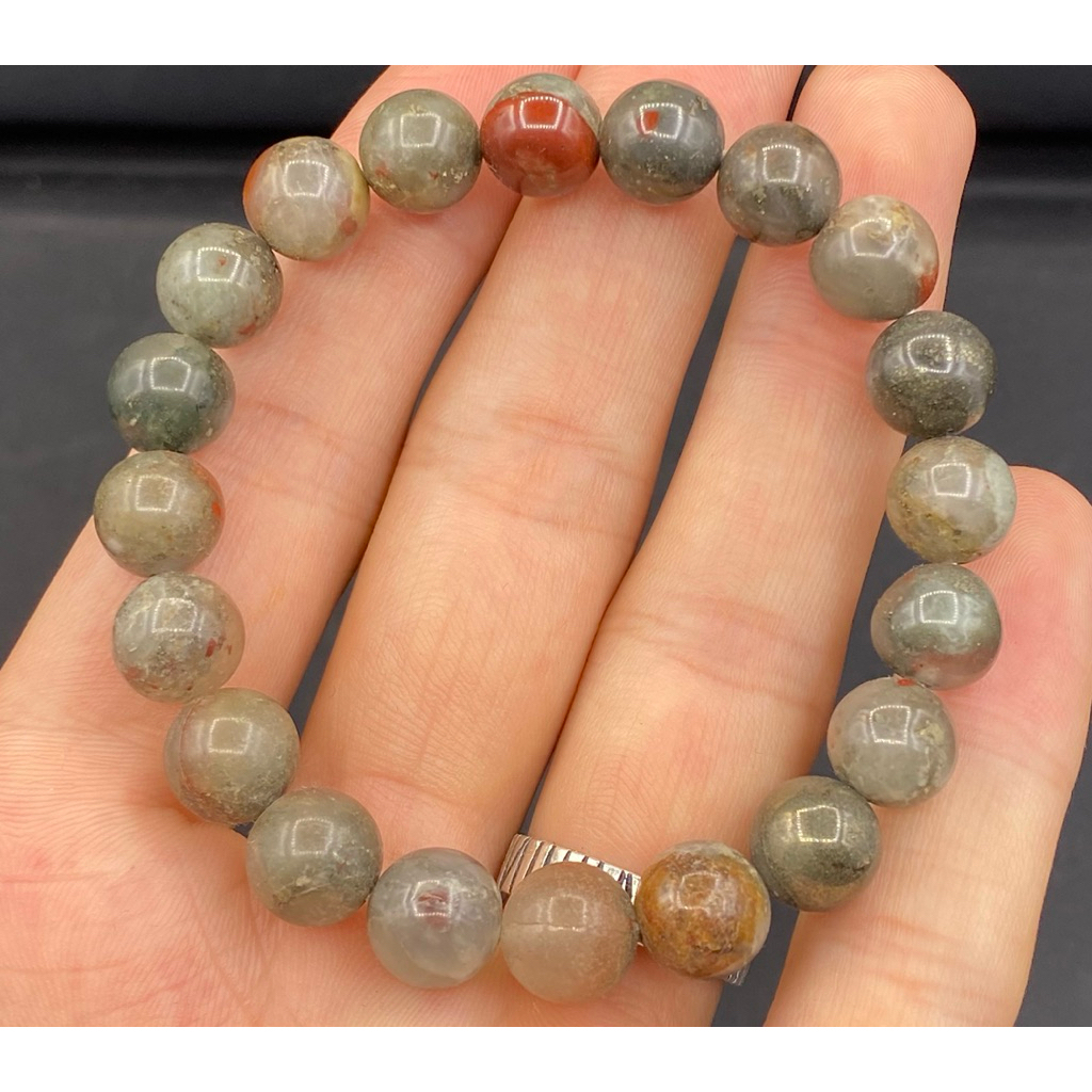 african bloodstone beads bracelet 8mm
