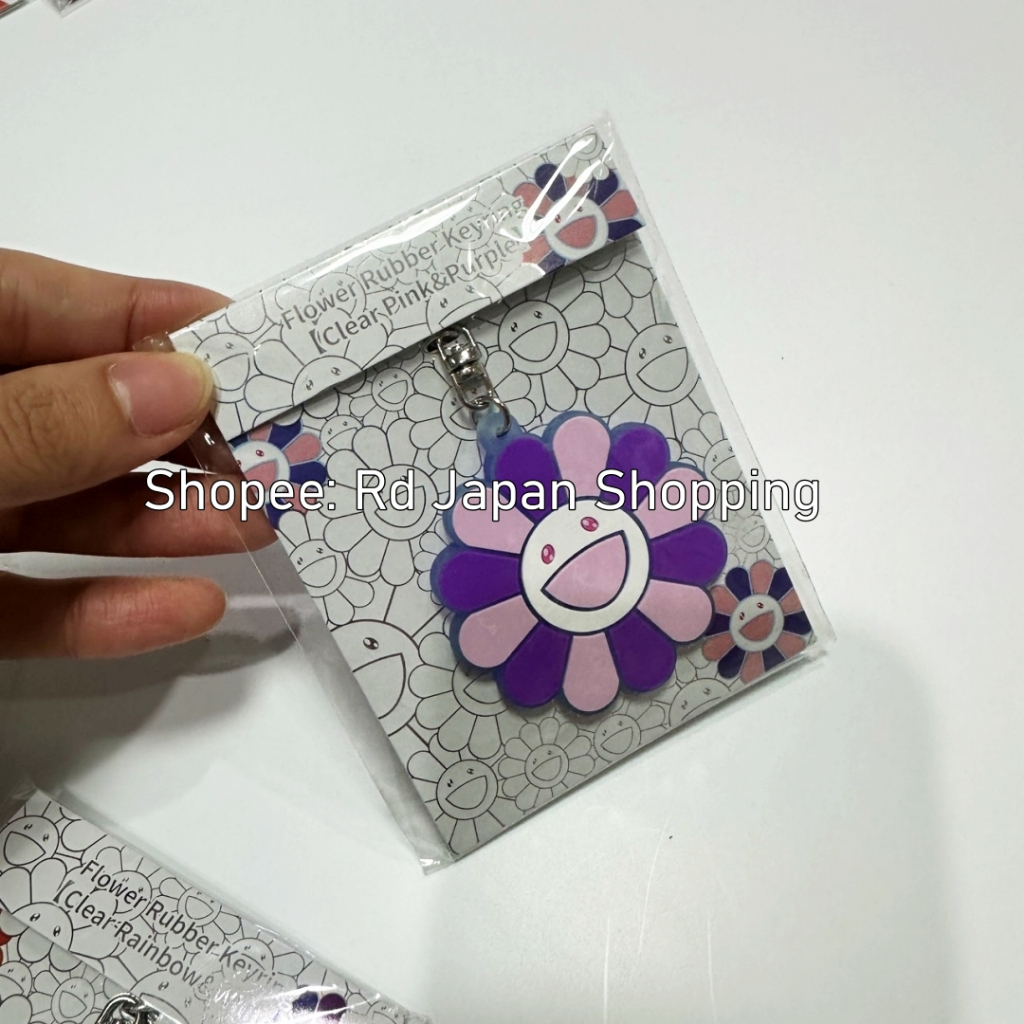 พร้อมส่ง ส่งไว Takashi Murakami ของแท้ 🇯🇵 flower แบบยาง มุราคามิ ดอกไม้ พวงกุญแจ rubber เรนโบว์ ห้อยกระเป๋า ห้อยกุญแจ - รูปที่ 3
