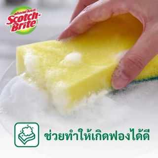 ฟองน้ำ สก๊อตช์-ไบรต์ Scotch-Brite 3M (3x4 นิ้ว)