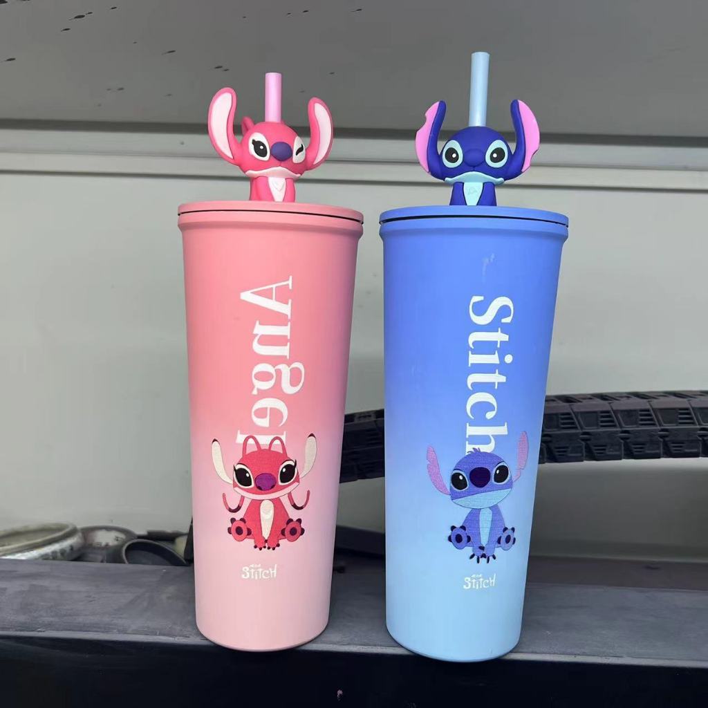 แก้วน้ำสติช กระบอกน้ำสแตนเลส All Cafe Stitch & Angel 710ml แบรนด์แท้จาก เซเว่นอีเลฟเว่น 7-11