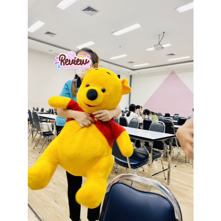 ตุ๊กตาหมีพูห์ตัวใหญ่ ขนาด 100-110 ซม. ขนนุ่มนาโน ใส่เสื้อน่ารัก ตัวใหญ่กอดได้ พร้อมส่งมีเก็บปลายทาง - รูปที่ 2