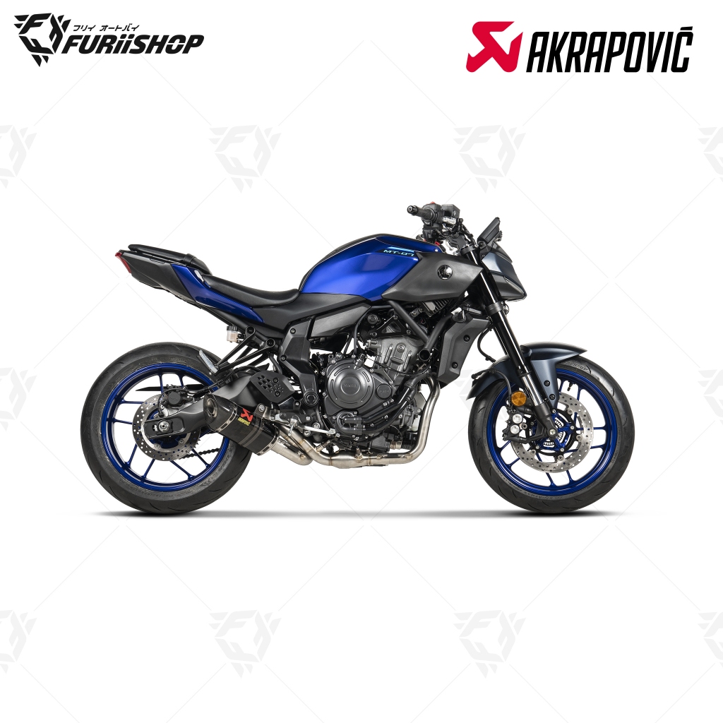 ท่อสูตร/ท่อแต่ง/ท่อไอเสีย Akrapovic Carbon 2-2-1 Aluminium Logo Limited : for Yamaha YZF-R7 2021-202