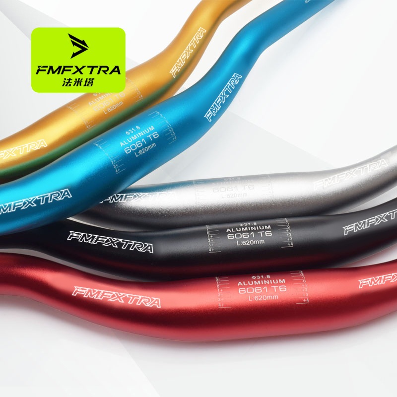 แฮนด์ยกจักรยานอลูมิเนียม FMF 31.8 * 620/700 MM. แฮนด์ปีกนกจักรยาน อุปกรณ์จักรยาน