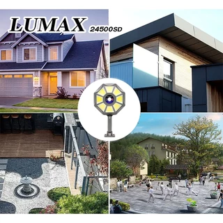 โคมไฟโซลาร์เซลล์ LUMAX 24500sd ซื้อ1แถม1 หลอด ไฟพกพา ไฟฉุกเฉิน ไฟหลอดตุ้มหลอด ไฟให้แสงสว่าง Solar Light โคมไฟ