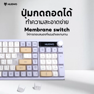 Nubwo NK-56 NK56 Keyboard Gaming Membrane Switch มีภาษาไทย/อังกฤษ ปุ่มนุ่ม