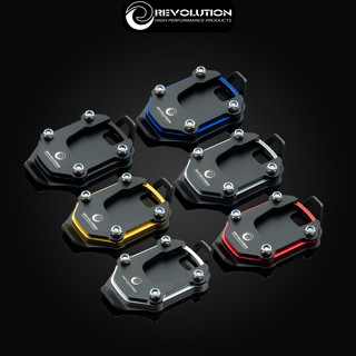 แผ่นรองขาตั้งข้าง 2D (สแตนเลสดำ+มีเนียม) REVOLUTION X-ADV750…