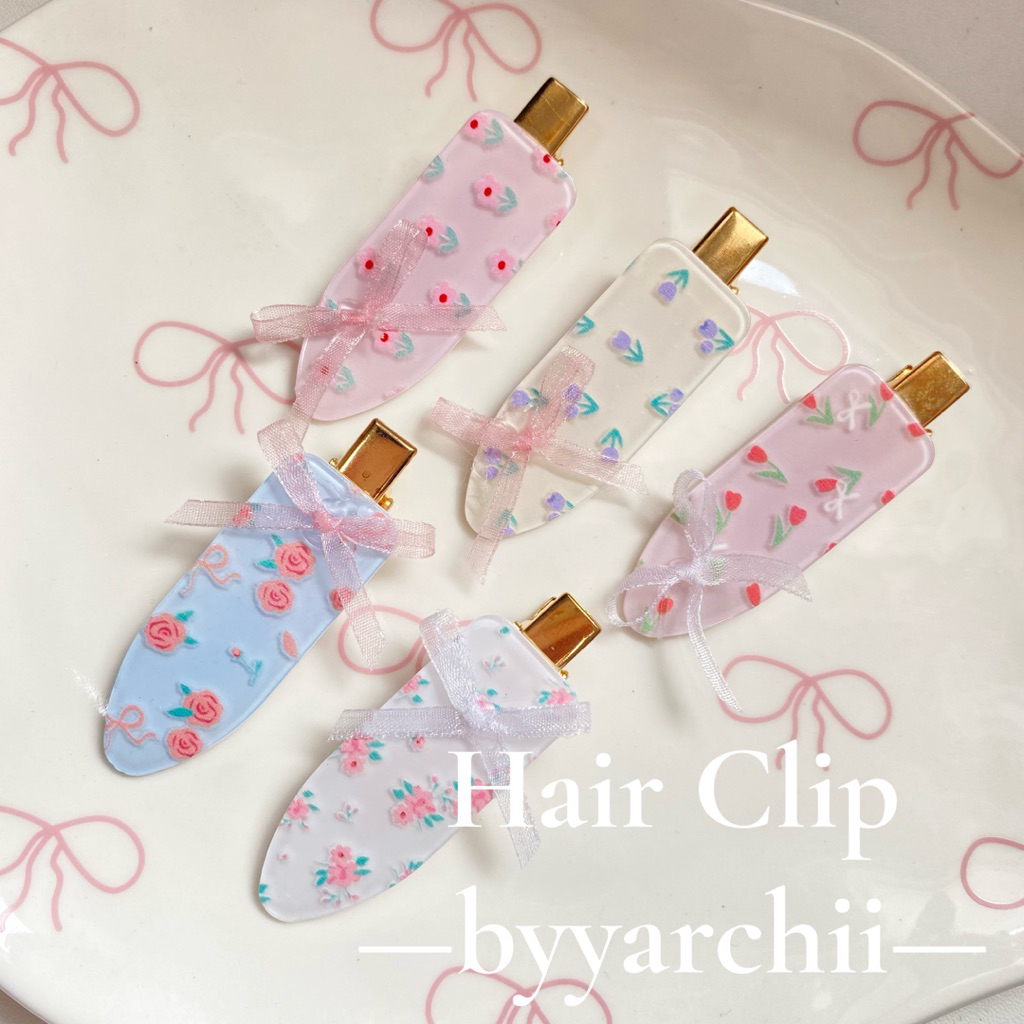 (ราคาต่อคู่) กิ๊บเตารีดติดโบว์ กิ๊บเตารีดมินิมอล (พร้อมส่ง มีส่งด่วน)