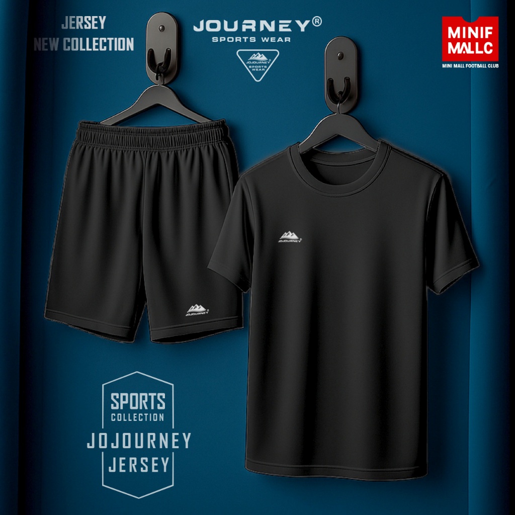 JOJOURNEY ชุดกีฬา Sport Wear เสื้อและกางเกงกีฬา เหมาะกับใส่เล่น ออกกำลังกาย สวมใส่ง่าย เบาสบาย ระบายอากาศดี ไม่มีกระเป๋า